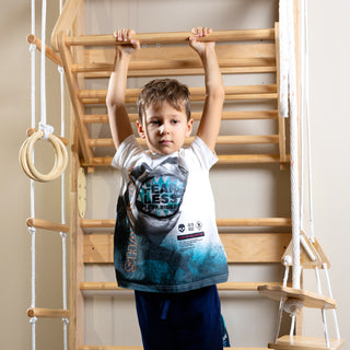 Wooden Swedish Ladder Wall Set Sport 3, Climbing ladder, Indoor Jungle Gym
