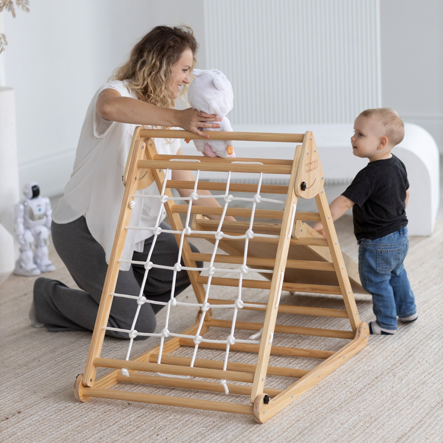 Pikler Triangle Set with Ramp Pyramida
