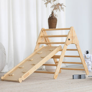 Kinder Climber and Slide - Pikler Triangle Set Wedanta "Triangle-2" (3 in 1)