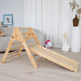 Kinder Climber and Slide - Pikler Triangle Set Wedanta "Triangle-2" (3 in 1)