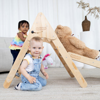Kinder Climber and Slide - Pikler Triangle Set Wedanta "Triangle-2" (3 in 1)