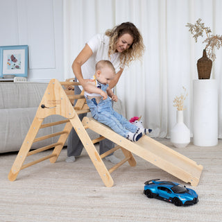 Kinder Climber and Slide - Pikler Triangle Set Wedanta "Triangle-2" (3 in 1)