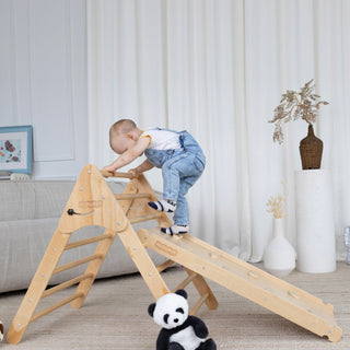Kinder Climber and Slide - Pikler Triangle Set Wedanta "Triangle-2" (3 in 1)