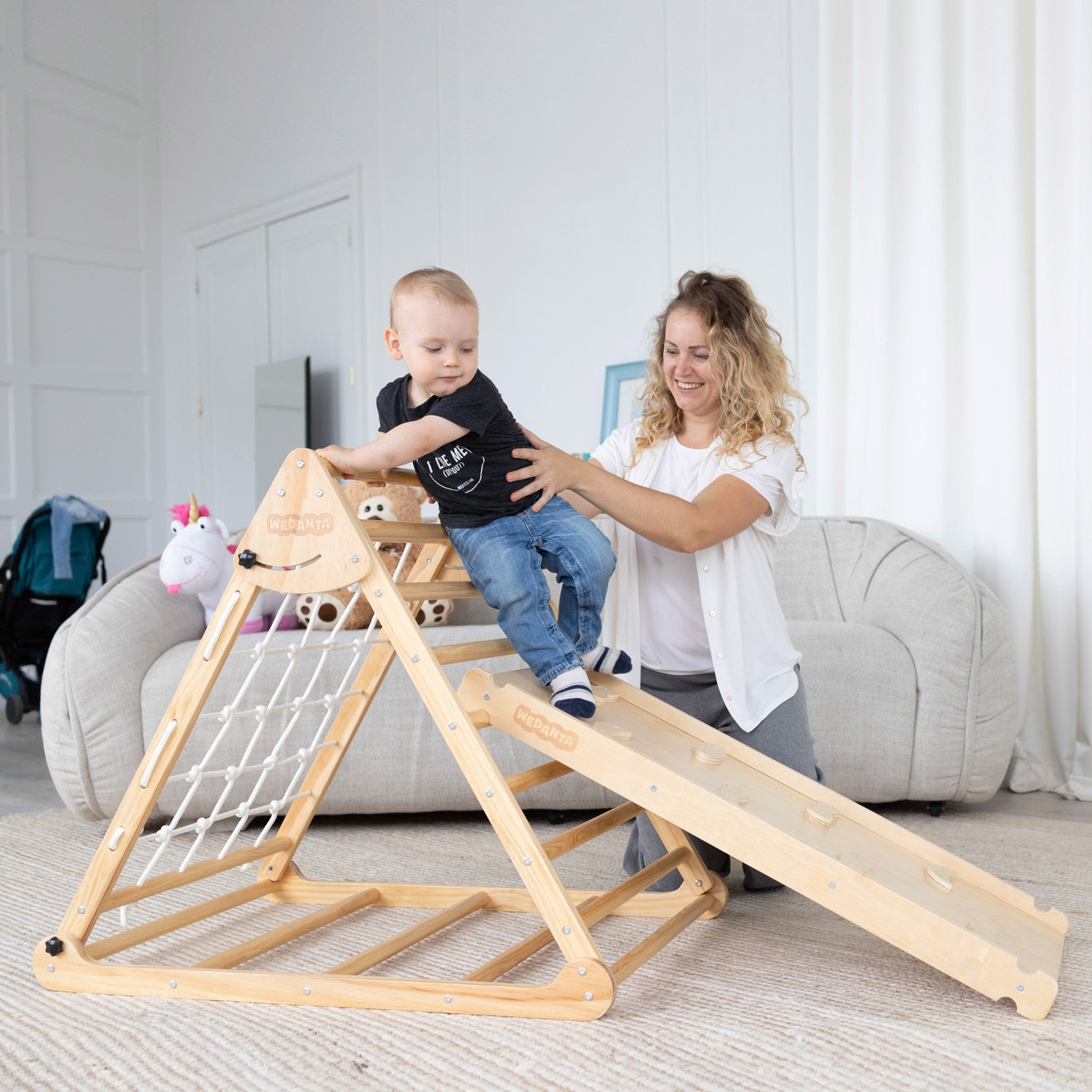 Pikler Triangle Set with Ramp Pyramida