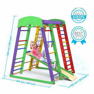 Indoor Playground Toddler Climber Slide AKVARELKA MINI - Wedanta Kids
