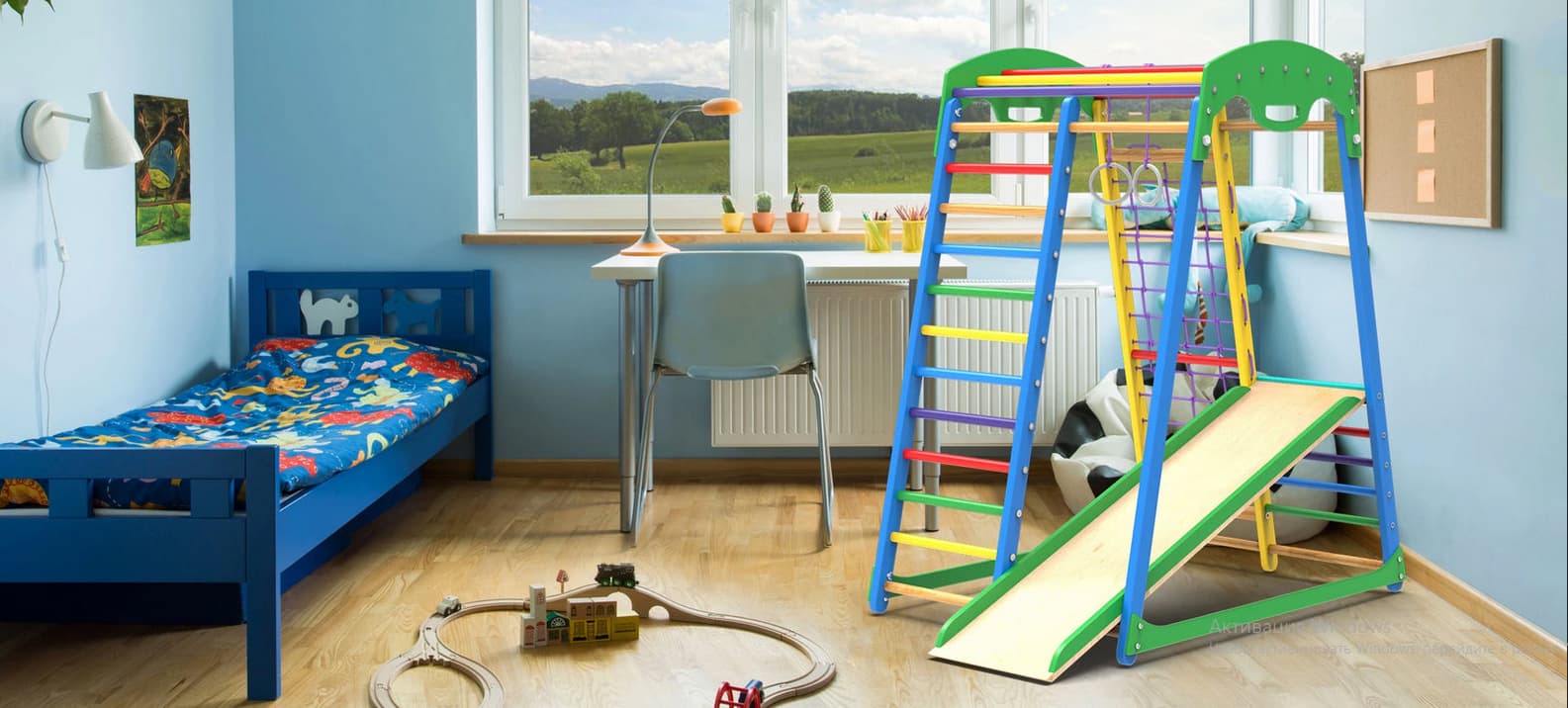 Wood Jungle Gym for Kids