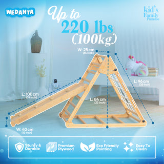 Pikler Triangle Set with Ramp "Pyramid" (4 in 1)