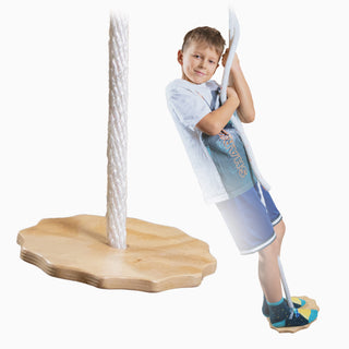 Climbing rope-swing