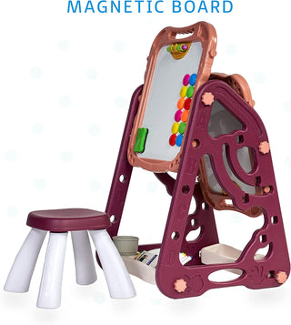 Magnetic Chalkboard Drawing Art easel Red
