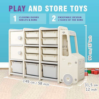Toys Storage Organizer Bus