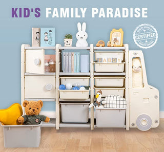 Toys Storage Organizer Bus