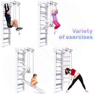 Wooden Swedish Ladder Wall Set KINDER-3 - Wedanta Kids
