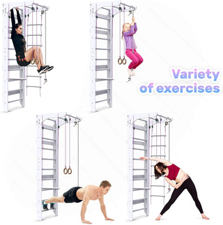 Wooden Swedish Ladder Wall Set KINDER-2 - Wedanta Kids