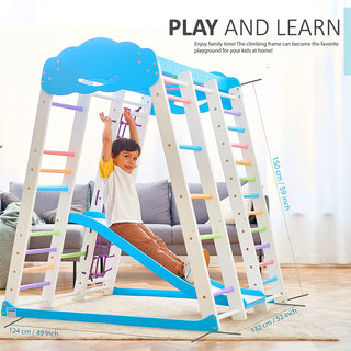 Indoor Playground Toddler Climber Slide Akvarelka-CLOUD - Wedanta Kids