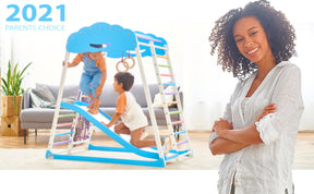 Indoor Playground Toddler Climber Slide Sportwood-Cloud - Wedanta Kids