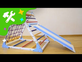 Pikler Triangle Set with Ramp Pyramida-Color