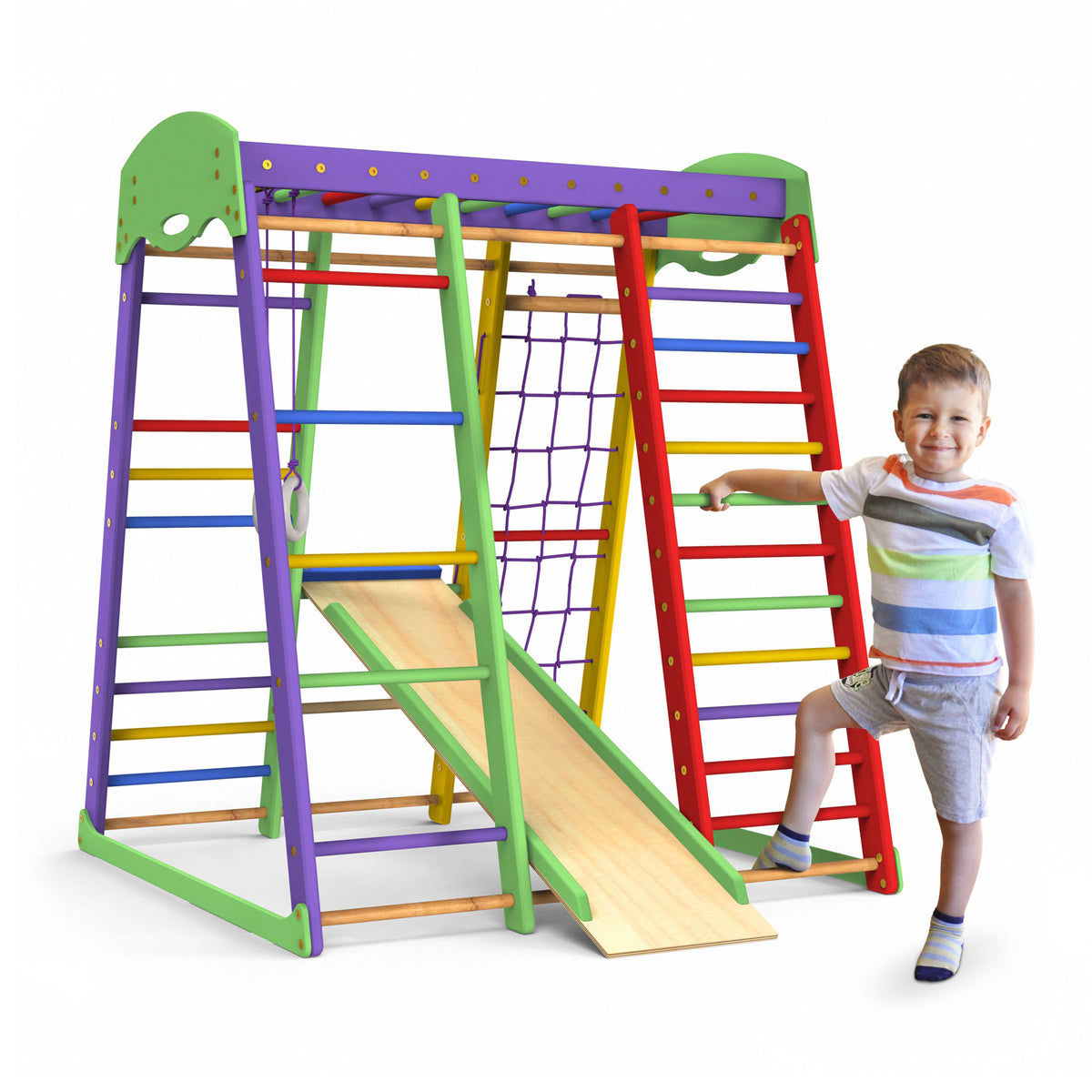 Indoor Playground Toddler Climber Slide AKVARELKA MINI - Wedanta Kids